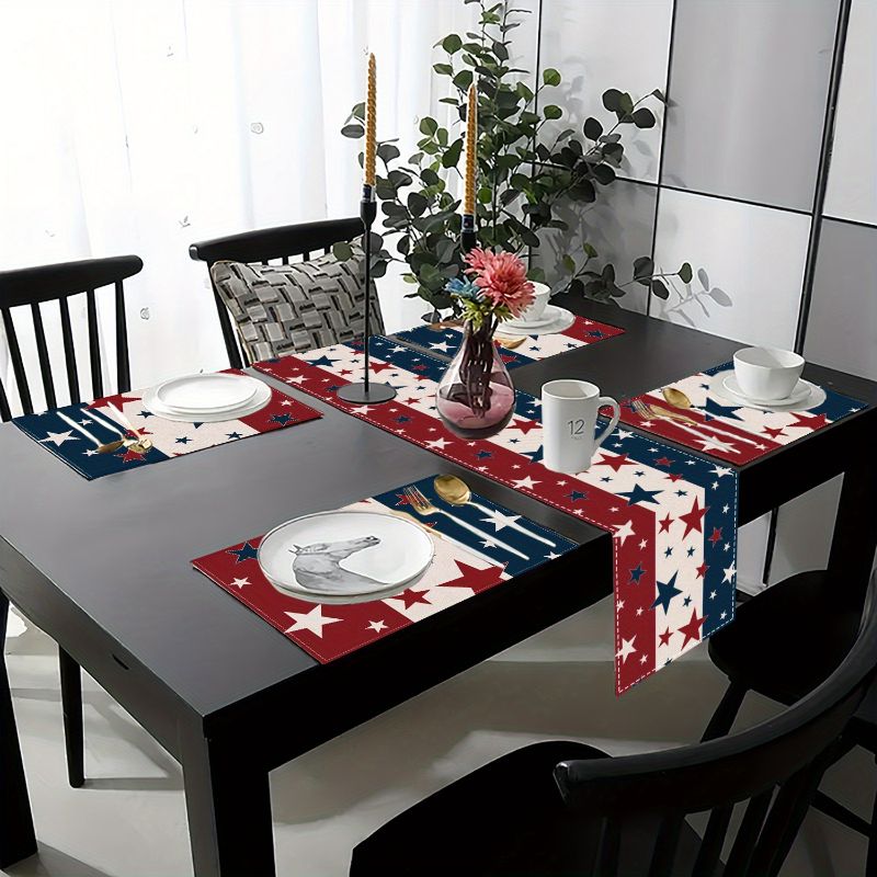 Linen Table Runner - Juego de Manteles Individuales y Camino