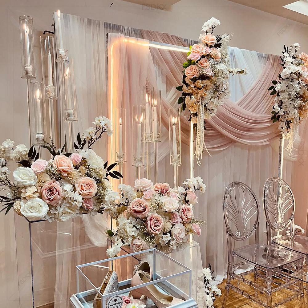 Home Decor Luxury - Cortinas de fondo de cortinas blancas