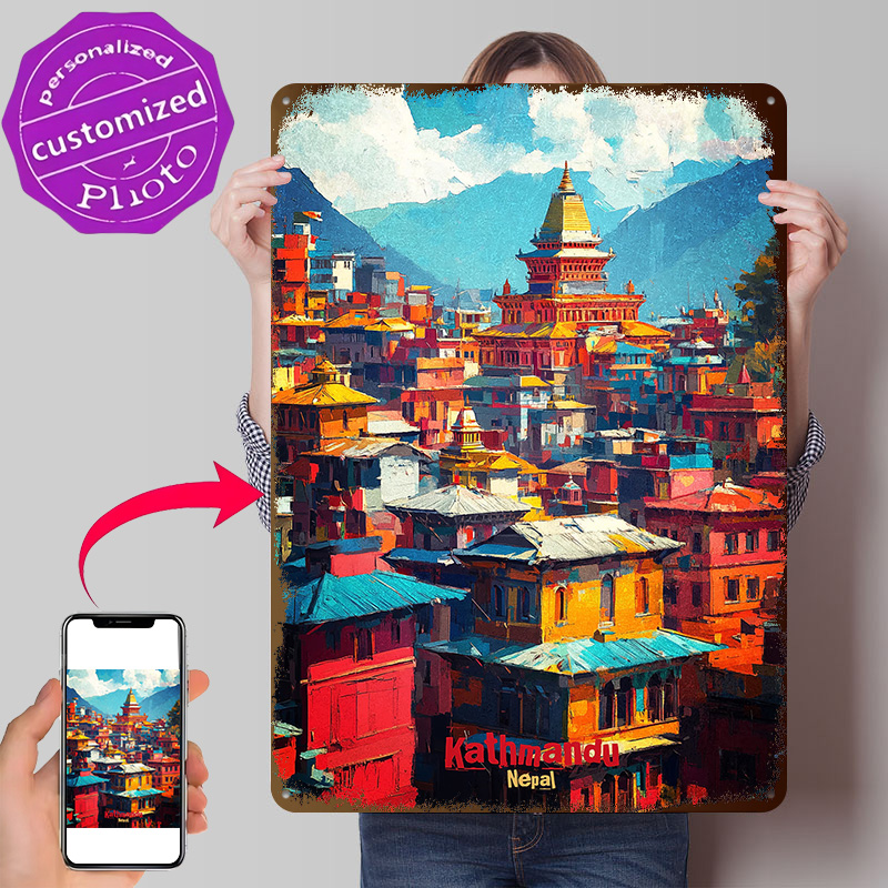 Home Decor Kathmandu - Póster con Textura Impresa en 3D