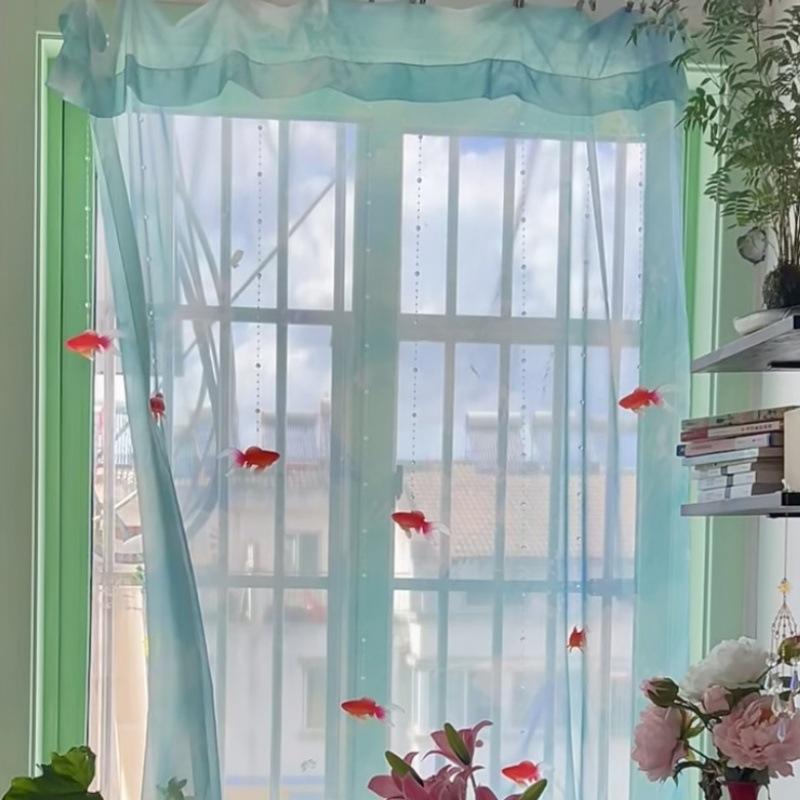 Home Decor Wall Panels - Cortina de ventana de voile transparente