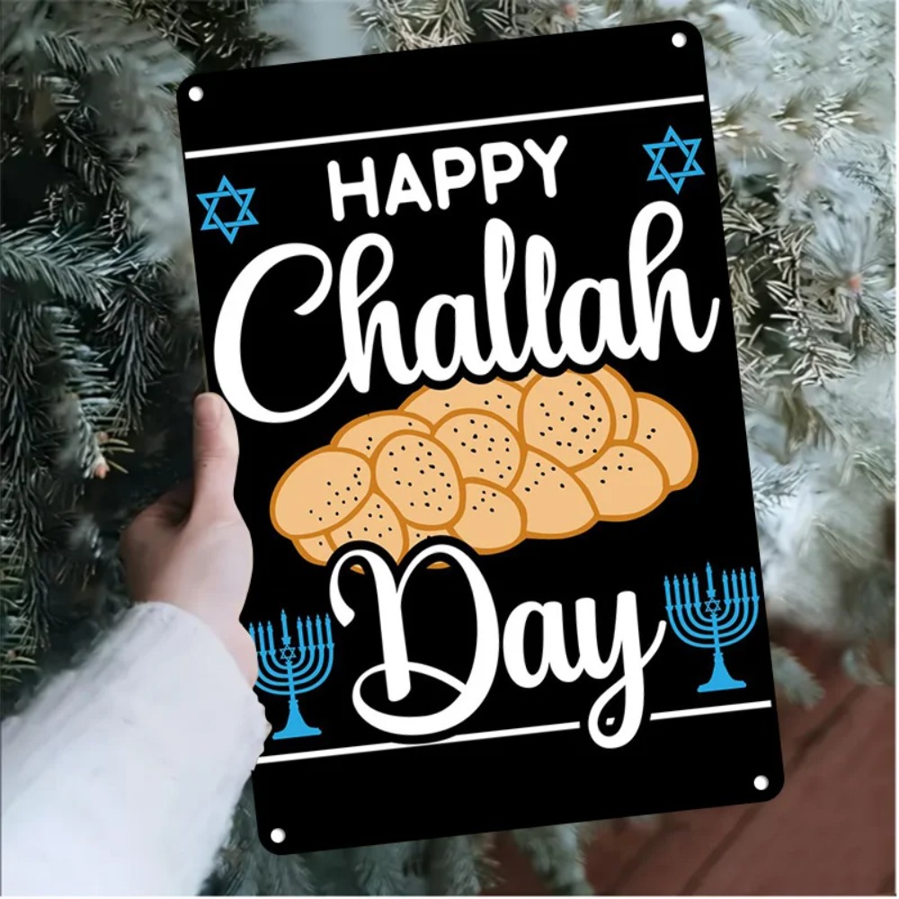 Home Decor Retro - CIFBUY Retro Happy Challah Day Menorah,