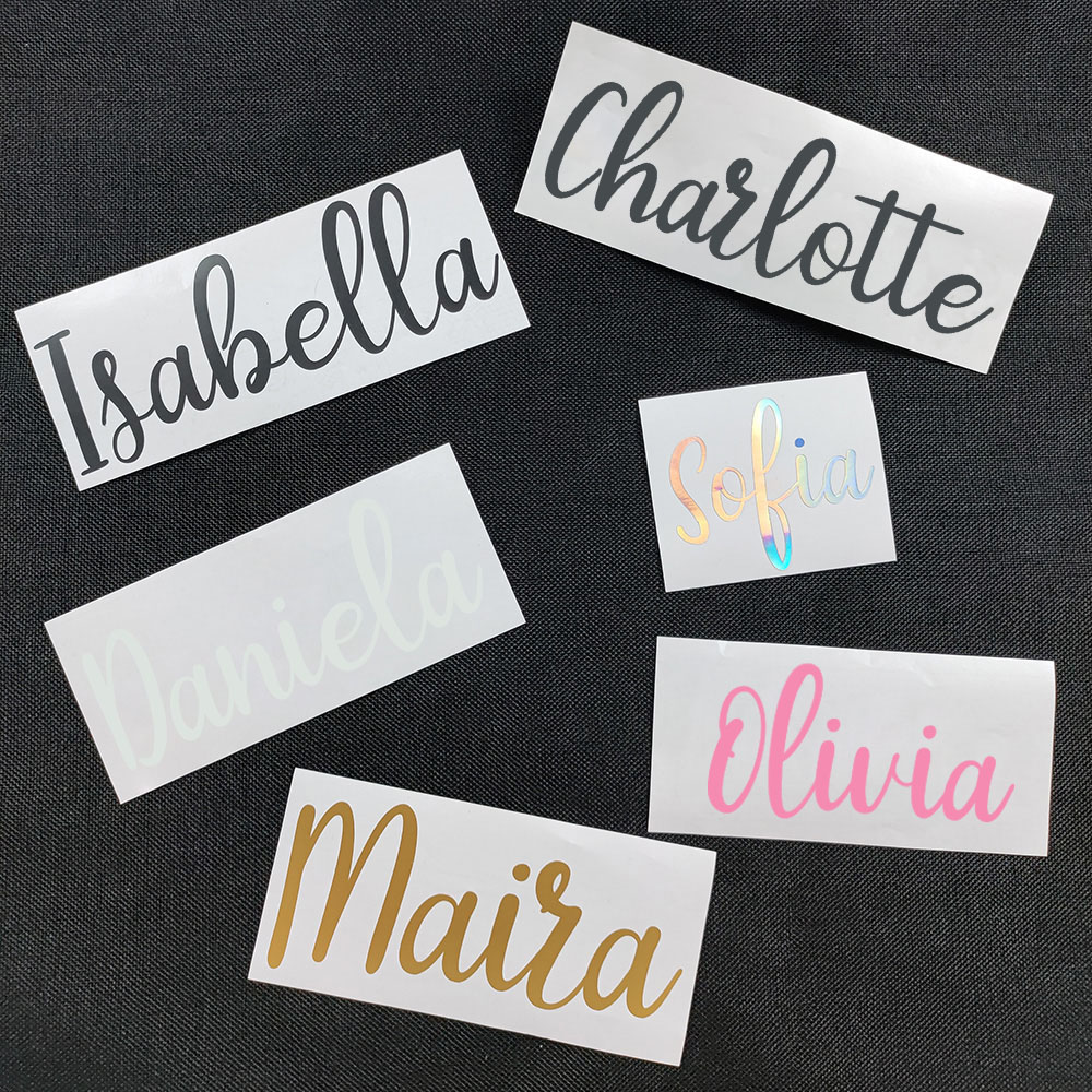 Home Decor Sticker - Pegatina extraíble con nombre personalizable para