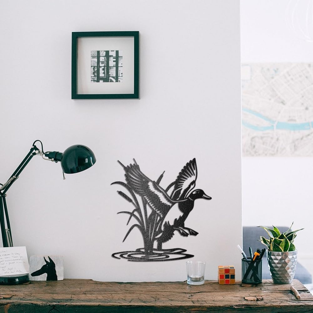 Home Decor Duck - CIFBUY Arte de Pared de Metal