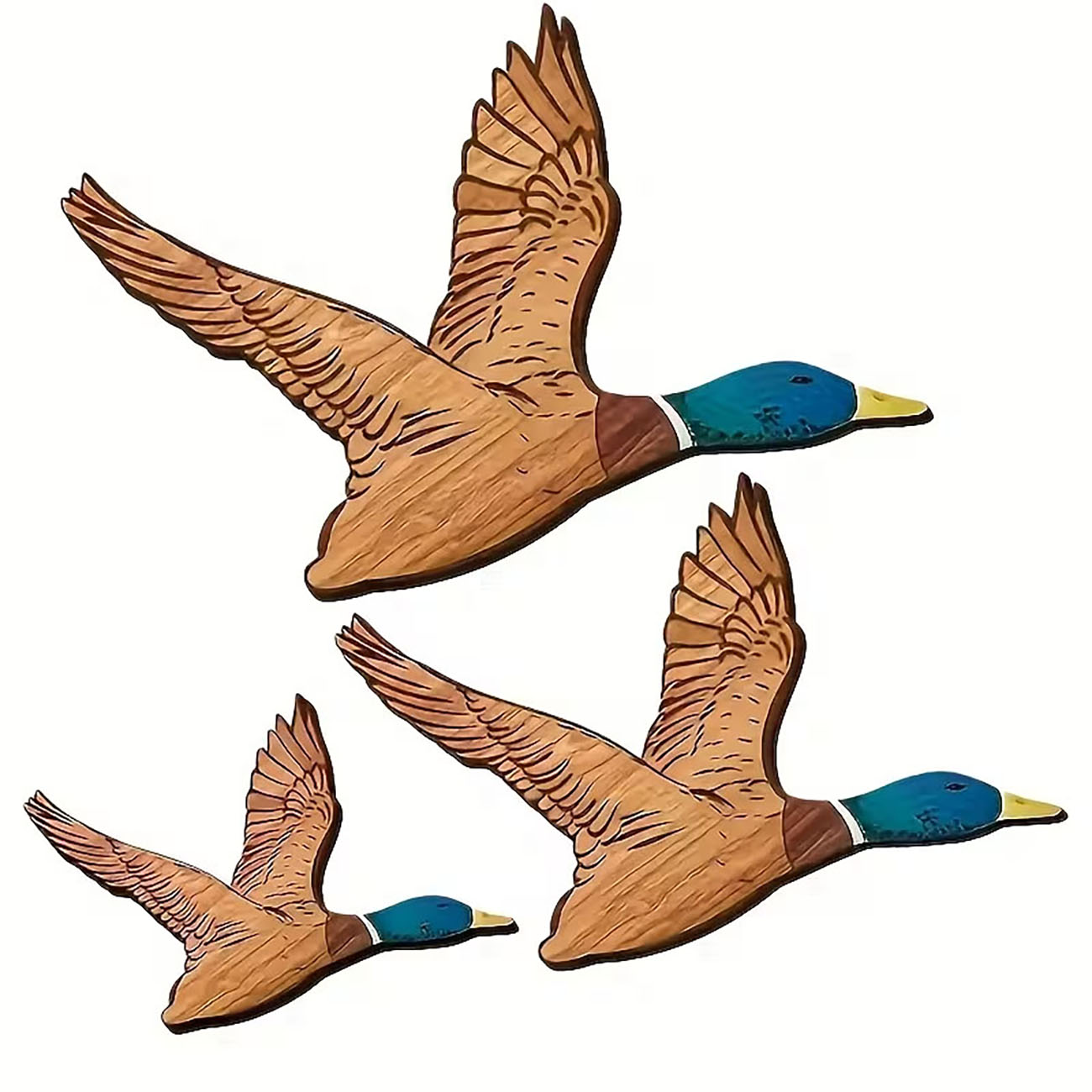 Home Decor Duck - Decoración de pared de madera con