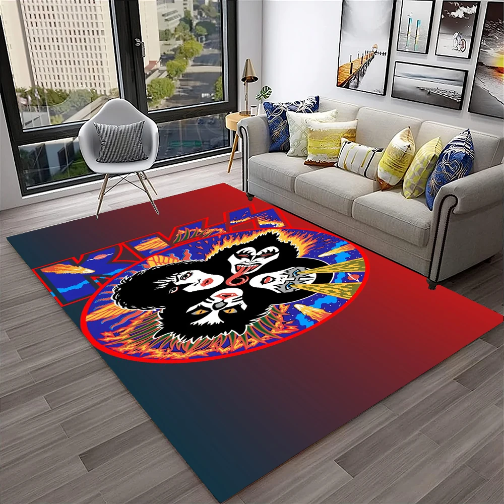 Home Decor Online Free - Alfombra Retro KISS Rock Band para