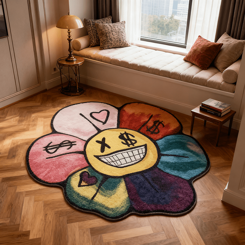 Home Decor Dopamine - VIKAMA Color Dopamine Alfombra creativa para