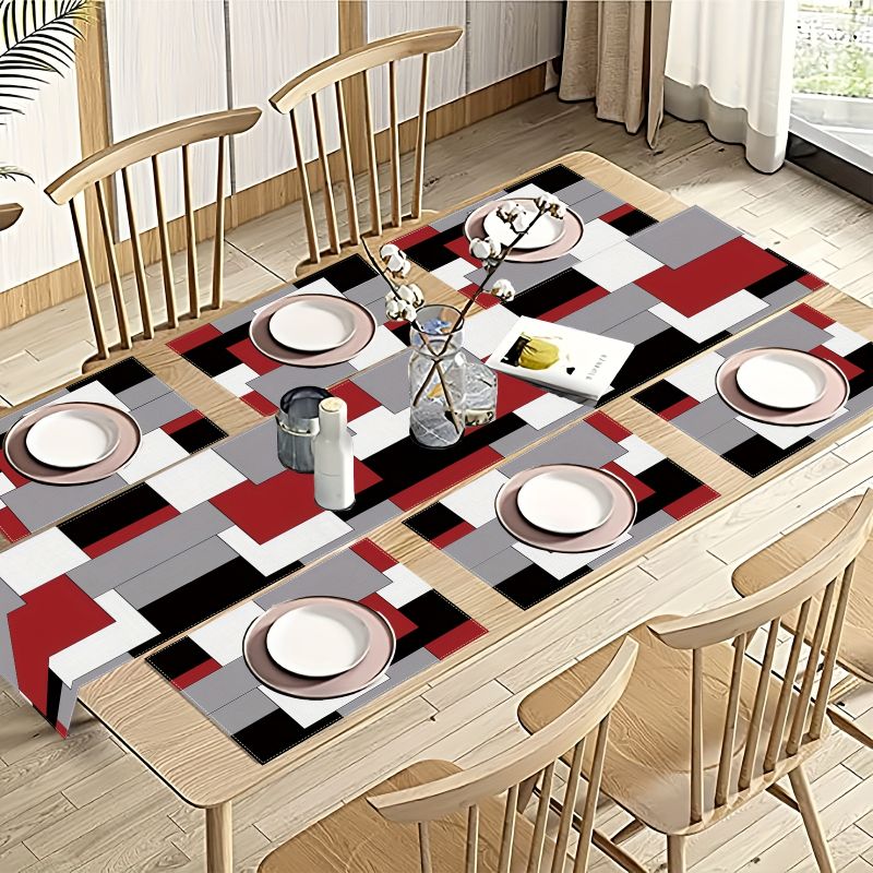 Linen Table Runner - Juego de Manteles Individuales y Camino