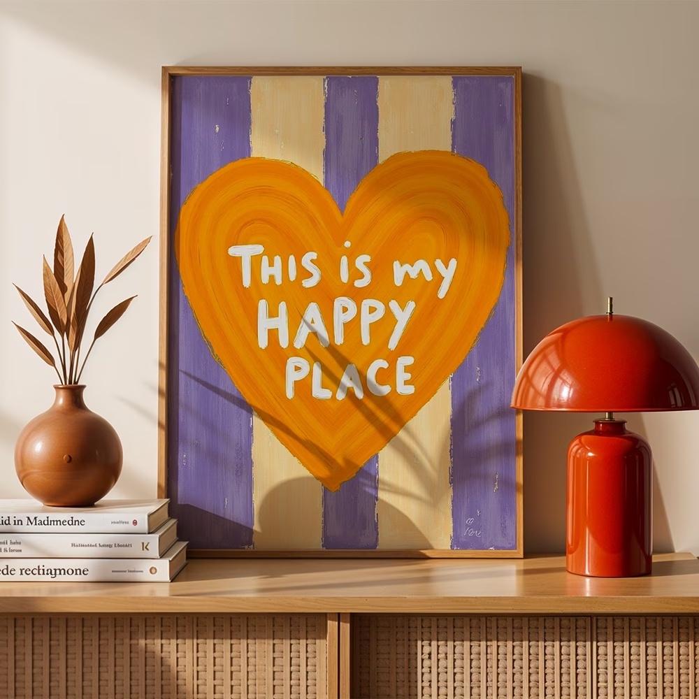 Home Decor Retro - Cuadro moderno y retro con frases