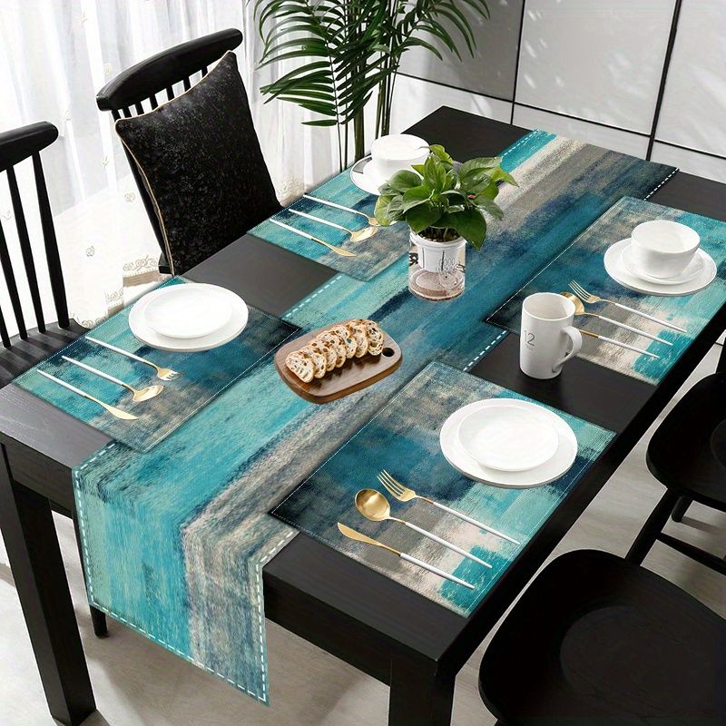 Linen Table Runner - Juego de Manteles Individuales y Camino