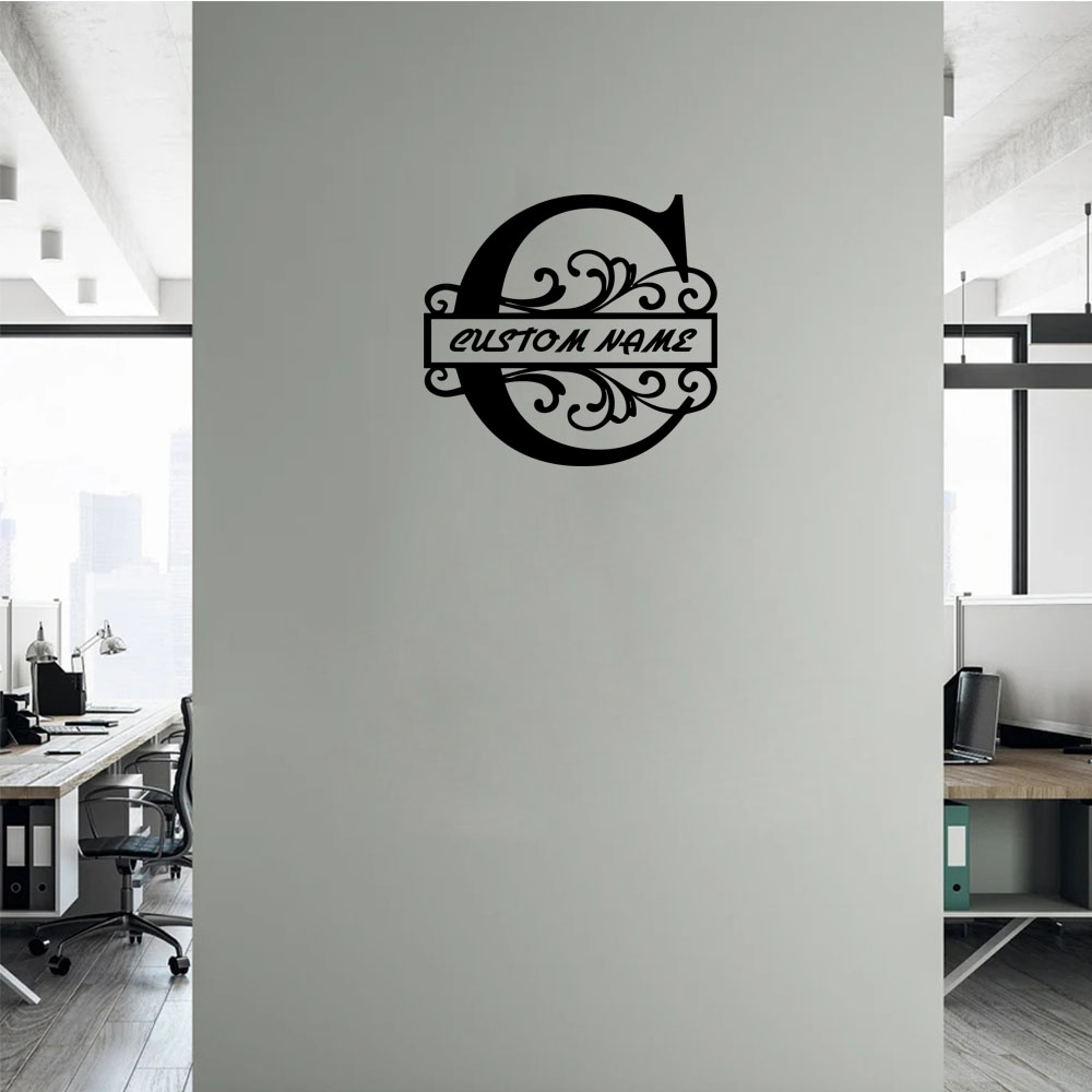 Home Decor Sticker - Letra C personalizada, accesorios de decoración