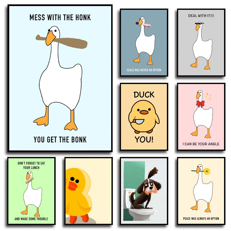 Home Decor Duck - 1 pieza de pósteres e impresiones