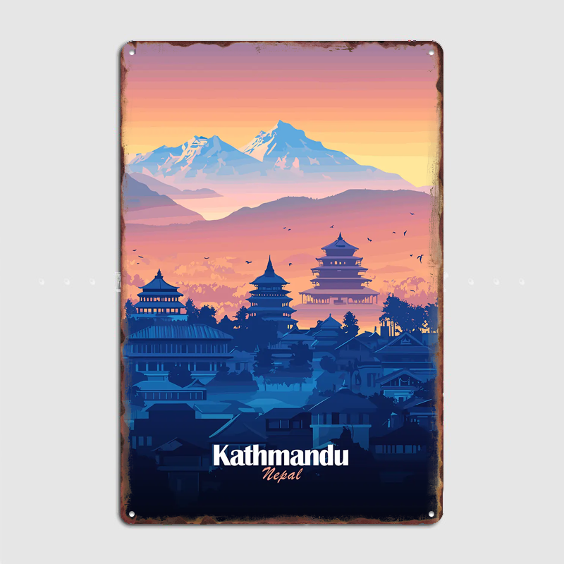 Home Decor Kathmandu - Pósteres de paisajes de Kathmandu Skyline,