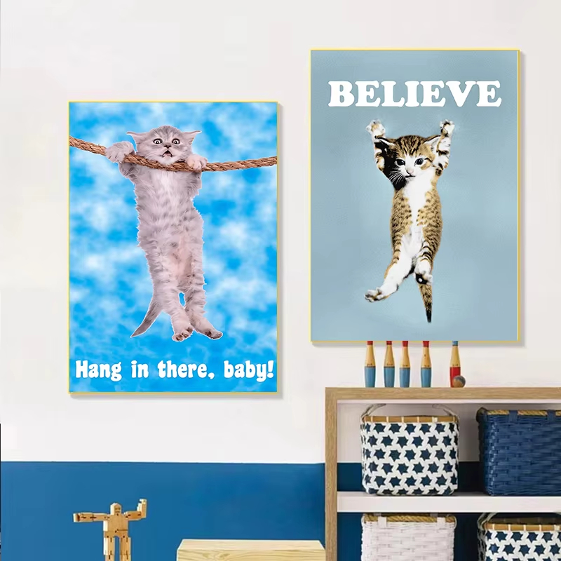 Póster de Yoga con Gato Adorab - Home Decor Yoga reseña y precio
