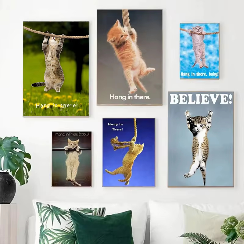 Póster de Yoga con Gato Adorab - Home Decor Yoga reseña y precio