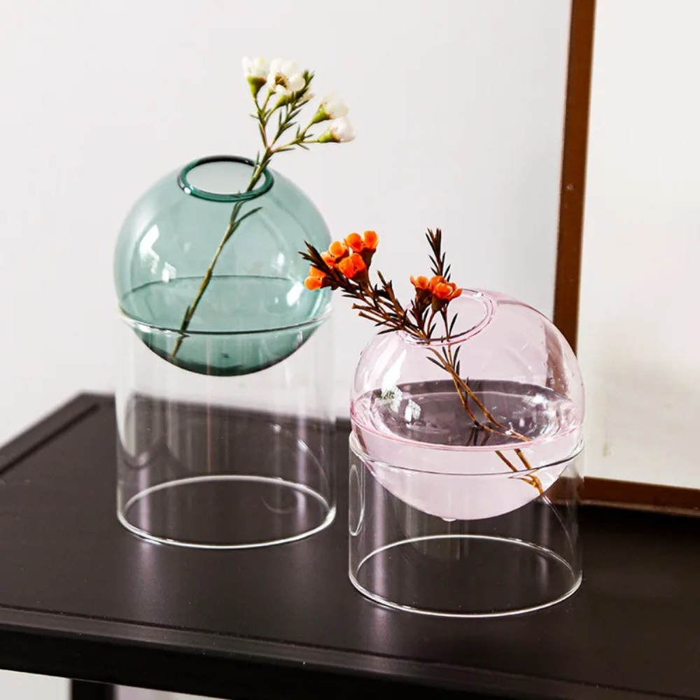 Jarrón de Vidrio de Colores Nó - Glass Vase Nordic reseña y precio