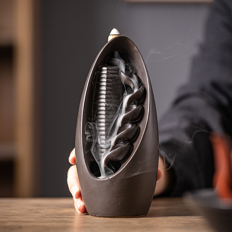 Quemador de incienso de cascad - Home Decor From Clay reseña y precio