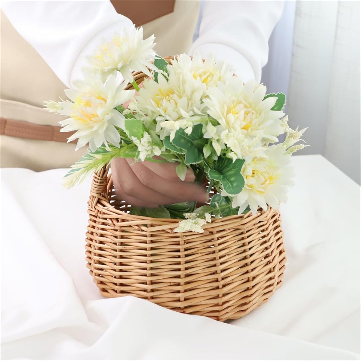 Cesta de mimbre para pícnic co - Home Decor Garden reseña y precio