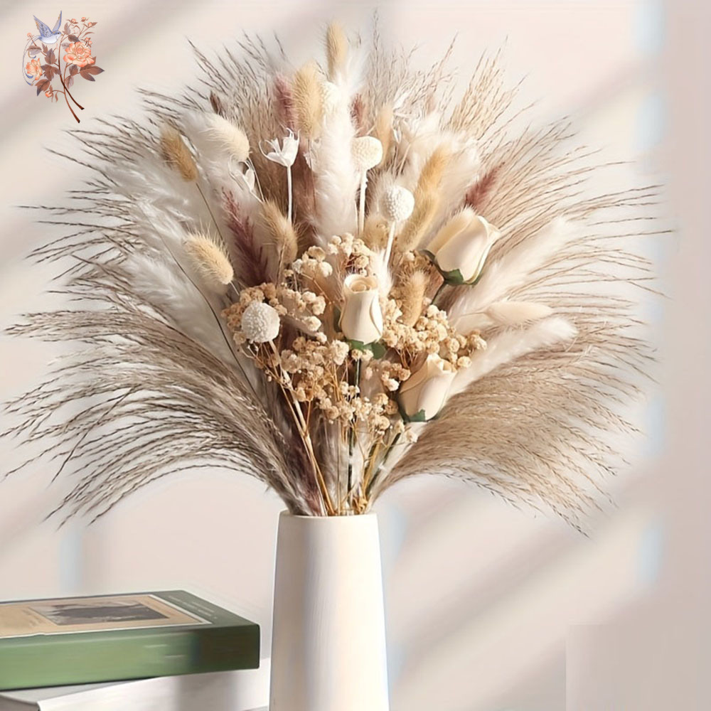 80 Piezas de Flores Secas Arti - Dried Flower Bouquet reseña y precio