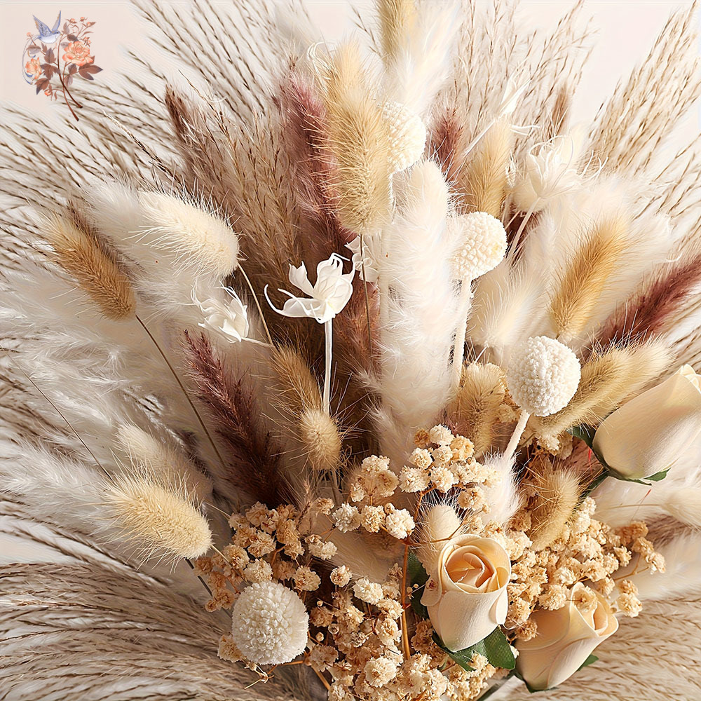 80 Piezas de Flores Secas Arti - Dried Flower Bouquet reseña y precio