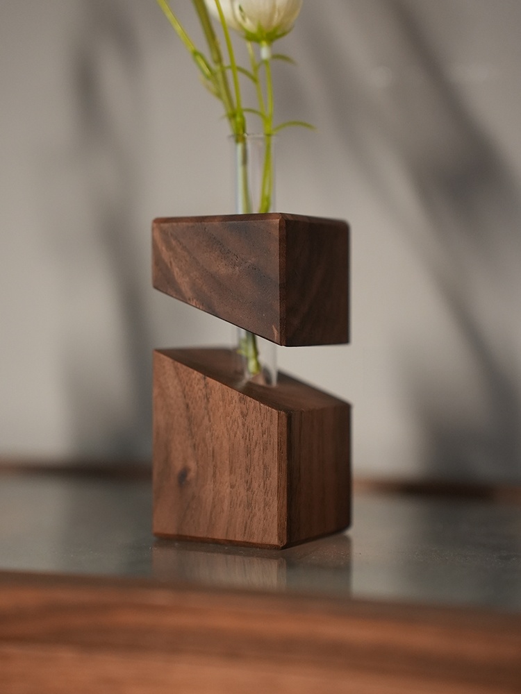 Jarrón de Vidrio Geométrico de - Glass Vase Nordic reseña y precio