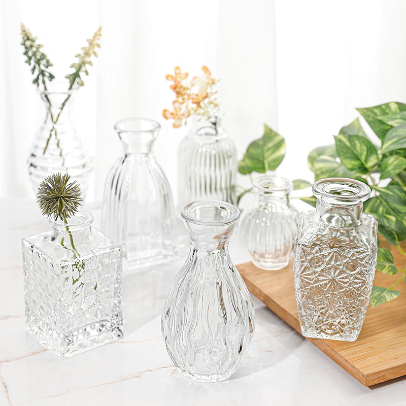 Florero de cristal transparent - Glass Vase Nordic reseña y precio