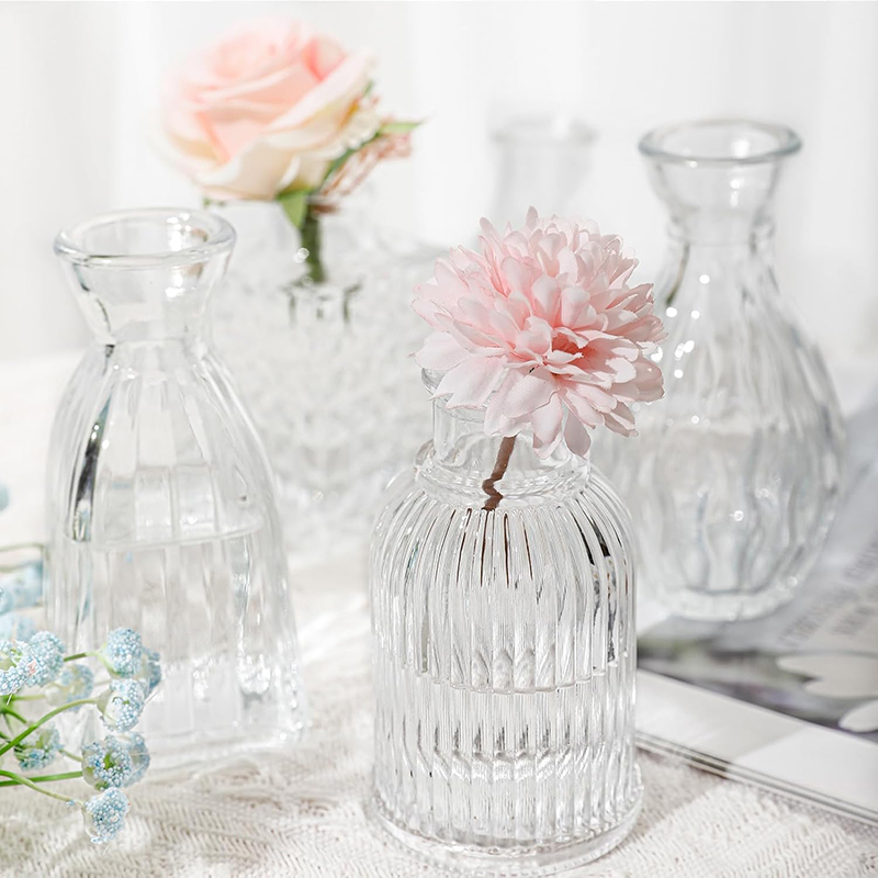 Florero de cristal transparent - Glass Vase Nordic reseña y precio