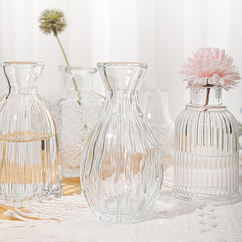 Florero de cristal transparent - Glass Vase Nordic reseña y precio