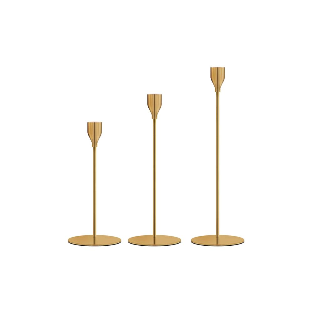 Juego de 3 candelabros de cobr - Home Decor Luxury reseña y precio