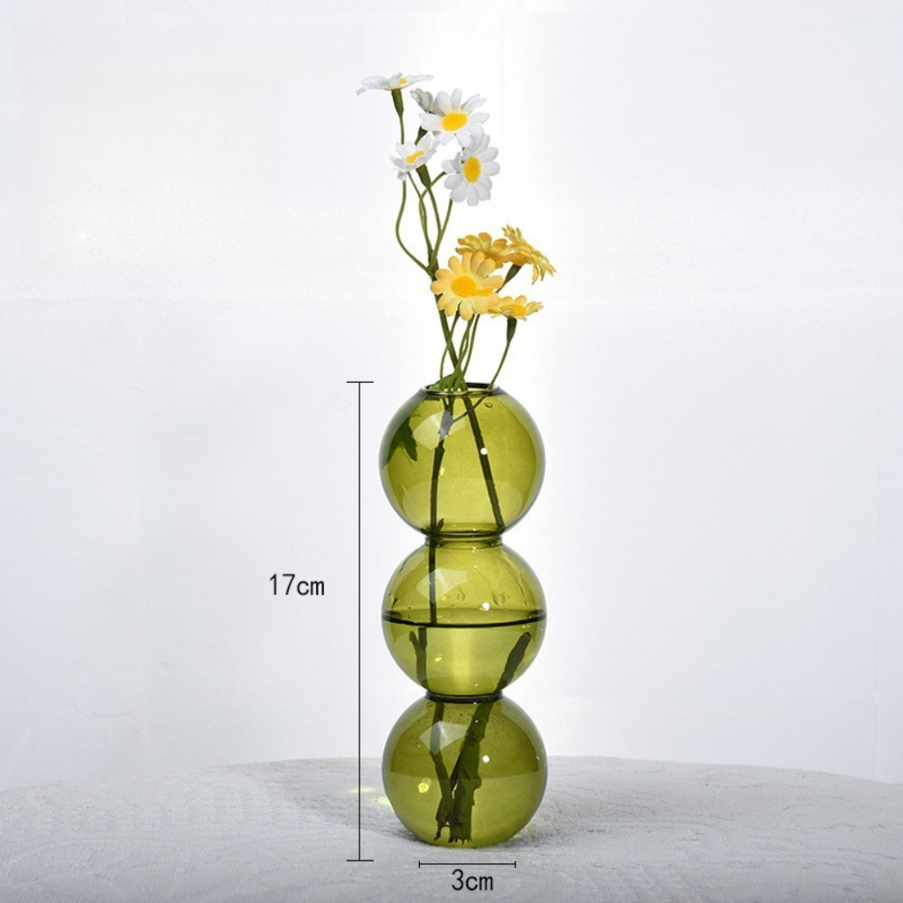 Florero de cristal colorido de - Glass Vase Nordic reseña y precio