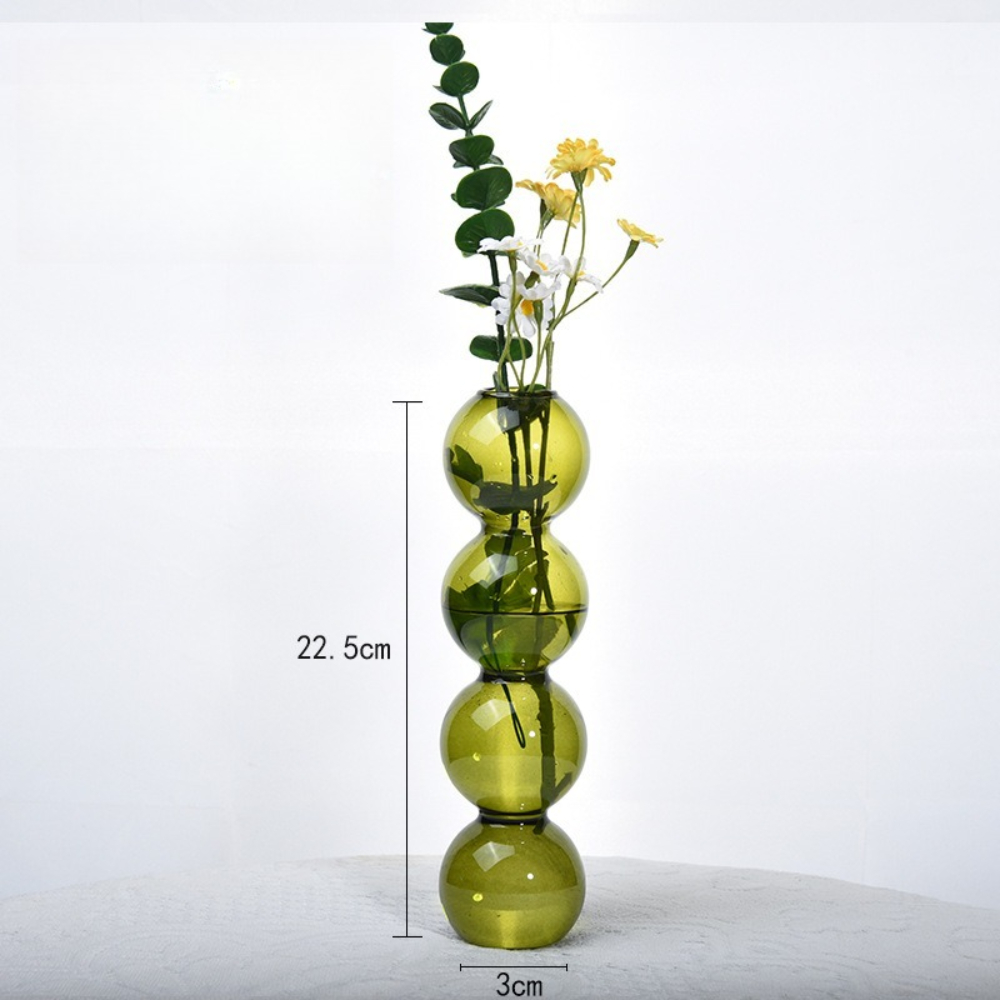 Florero de cristal colorido de - Glass Vase Nordic reseña y precio