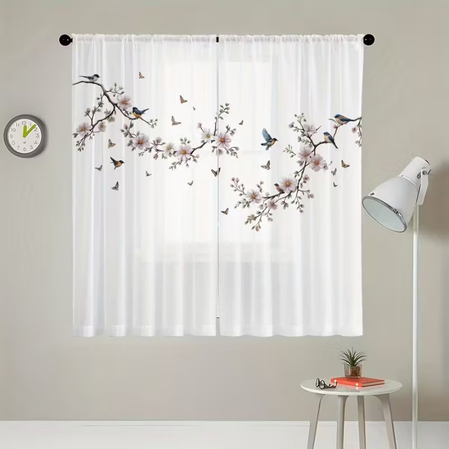 2 Cortinas Transparentes con E - Home Decor Wall Panels reseña y precio