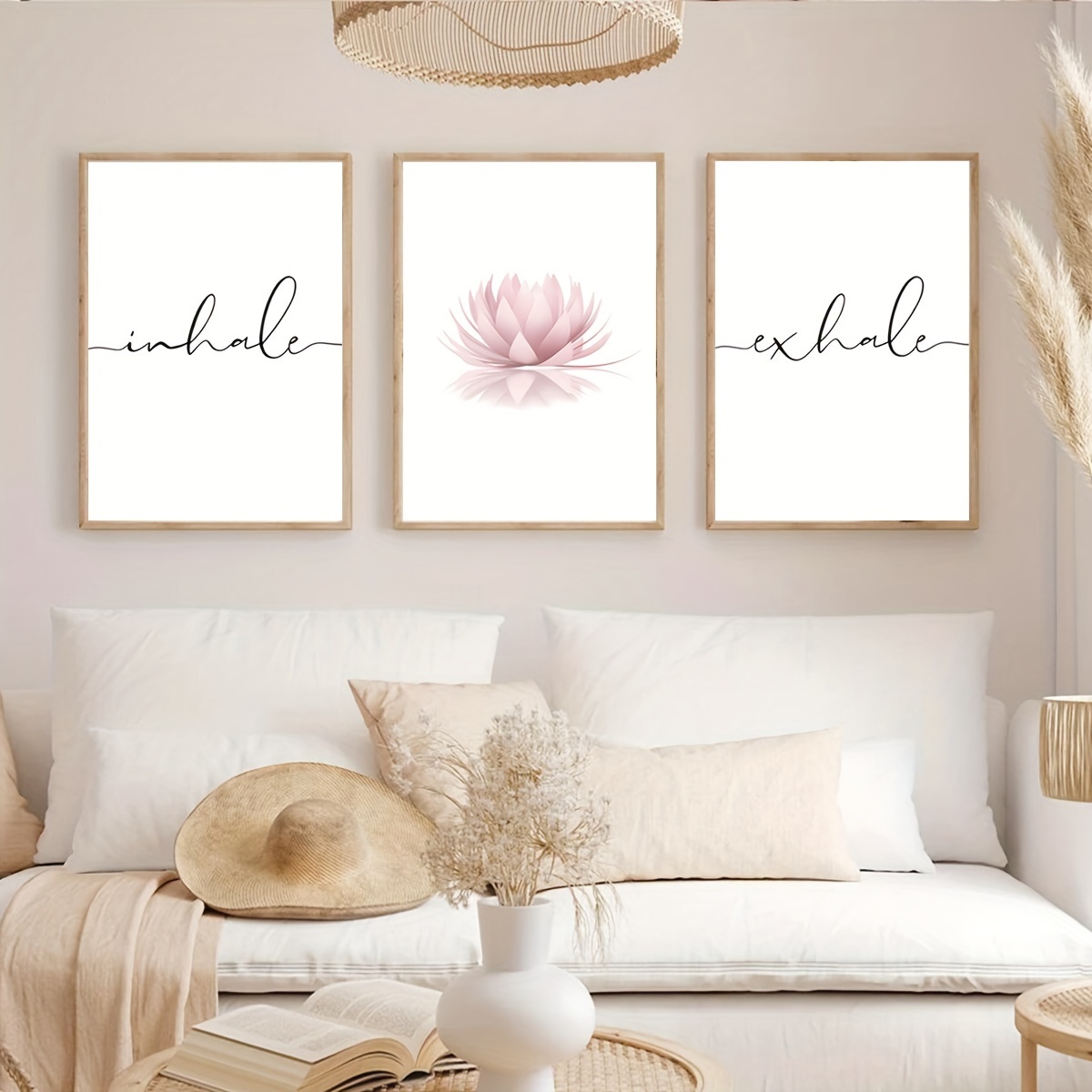 Juego de 3 Pósters de Lienzo A - Home Decor Yoga reseña y precio