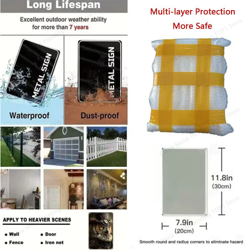 Letreros de Metal, placas de M - Home Decor Luxury reseña y precio