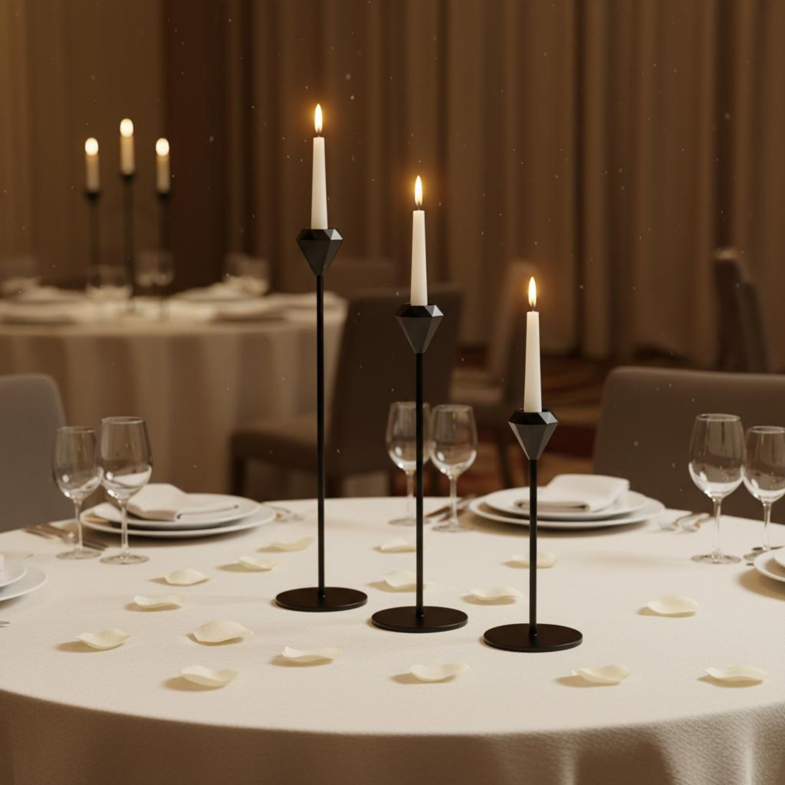 Juego de 3 Candelabros de Cris - Home Decor Luxury reseña y precio