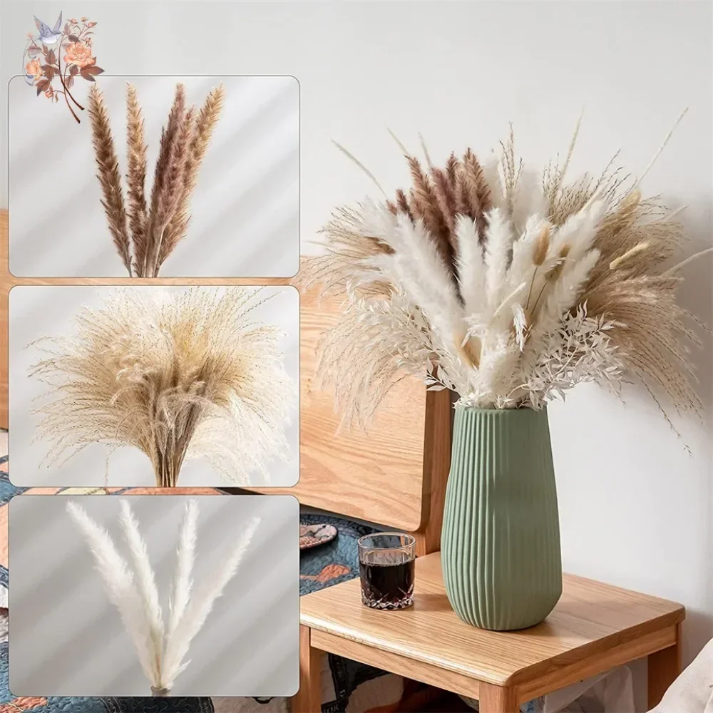 88 Piezas de Hierba de Pampas  - Dried Flower Bouquet reseña y precio