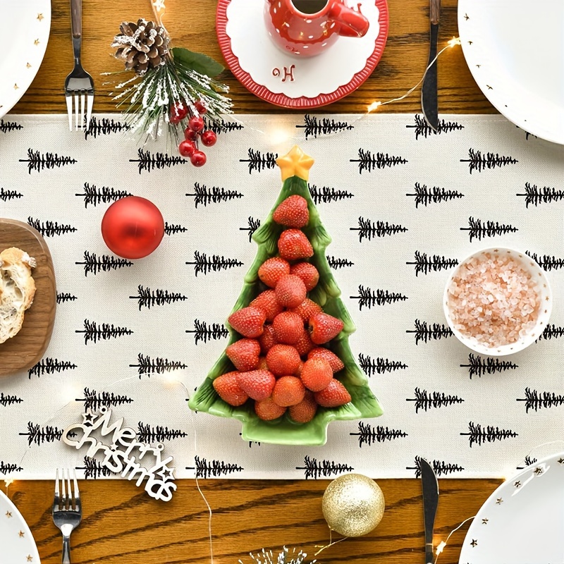 Camino de mesa de árbol de Nav - Linen Table Runner reseña y precio