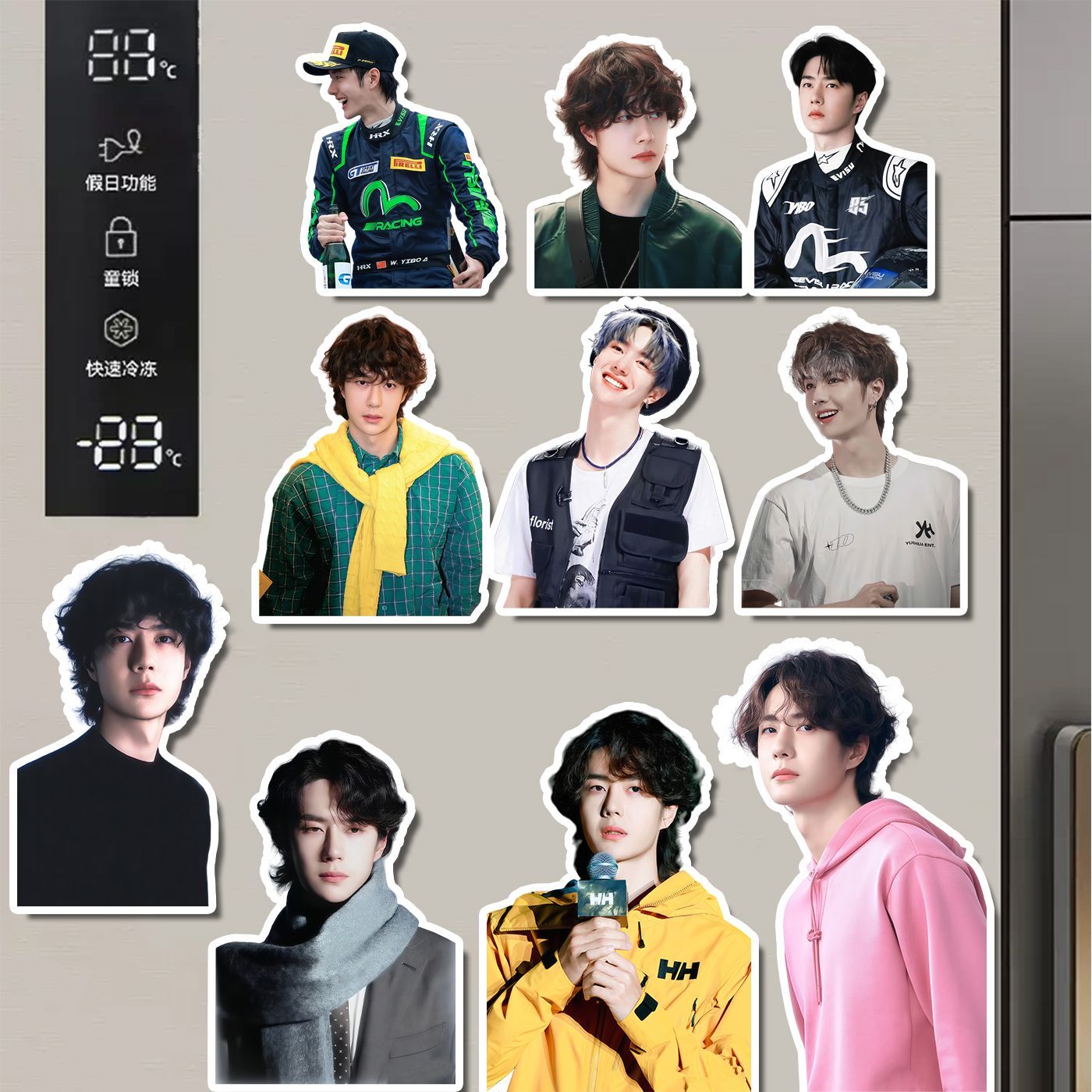 Wang Yibo-pegatina para refrig - Home Decor Sticker reseña y precio