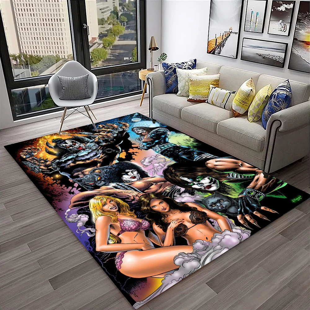Alfombra Retro KISS Rock Band  - Home Decor Online Free reseña y precio