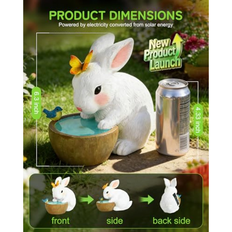 Estatuas Decorativas de Coneji - Home Decor Garden reseña y precio