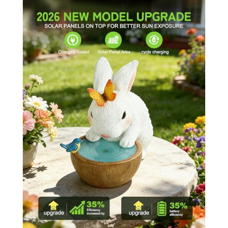 Estatuas Decorativas de Coneji - Home Decor Garden reseña y precio