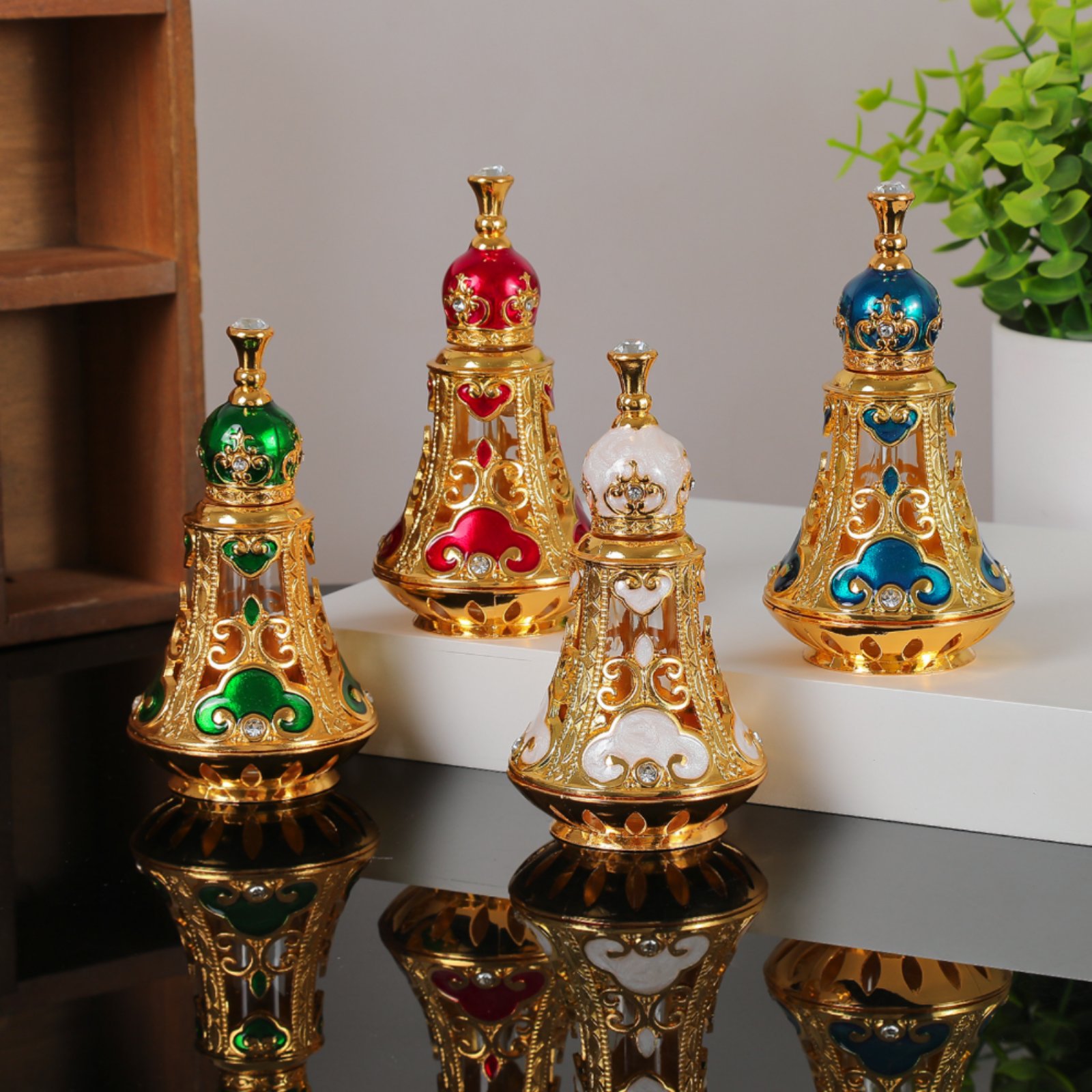 Botella de Perfume Ornamentada - Home Decor Glass reseña y precio