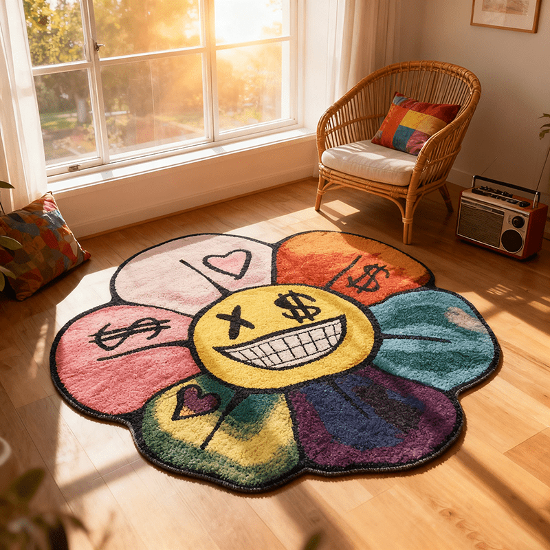 VIKAMA Color Dopamine Alfombra - Home Decor Dopamine reseña y precio