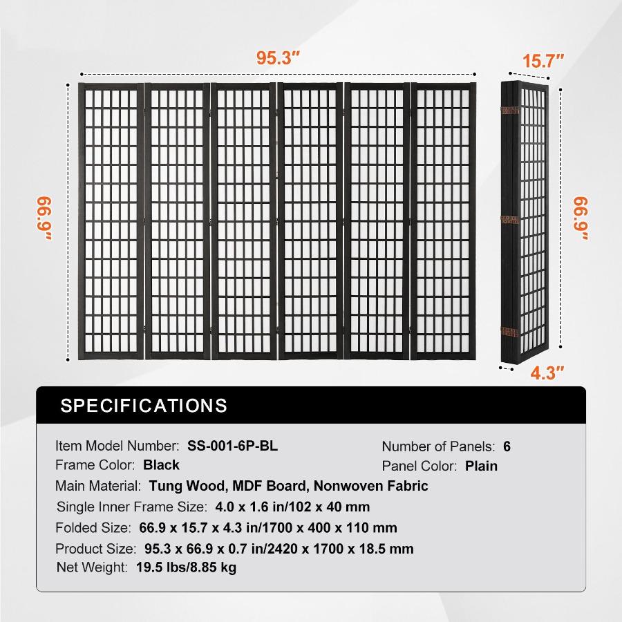 Separador de Habitaciones Japo - Home Decor Wall Panels reseña y precio