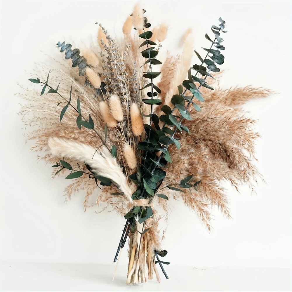80 piezas de ramo de flores se - Dried Flower Bouquet reseña y precio