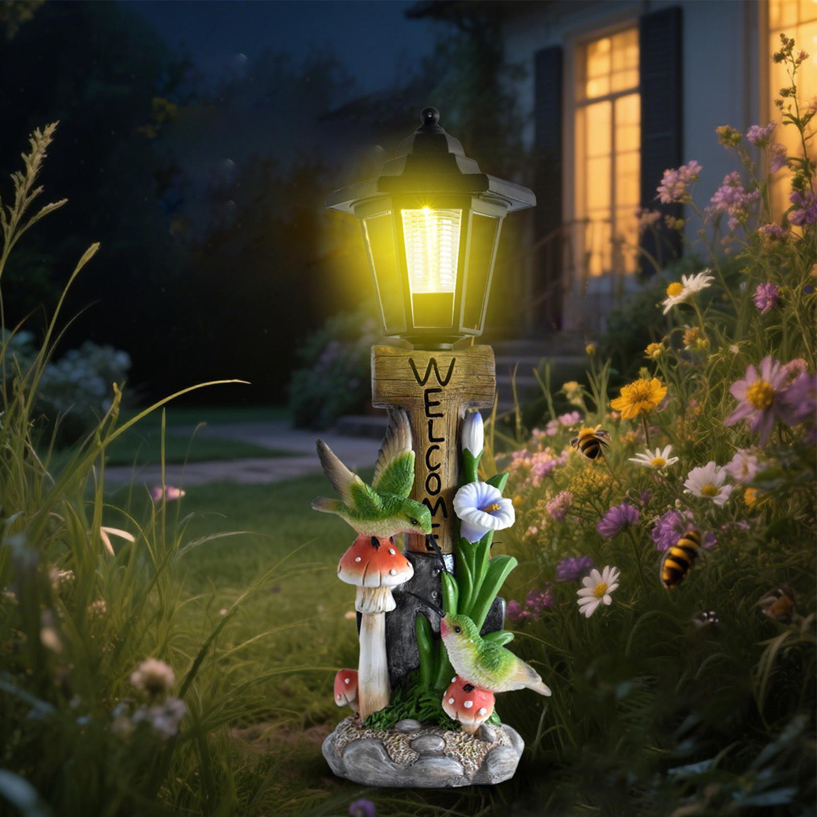 Luces solares para jardín, est - Home Decor Garden reseña y precio