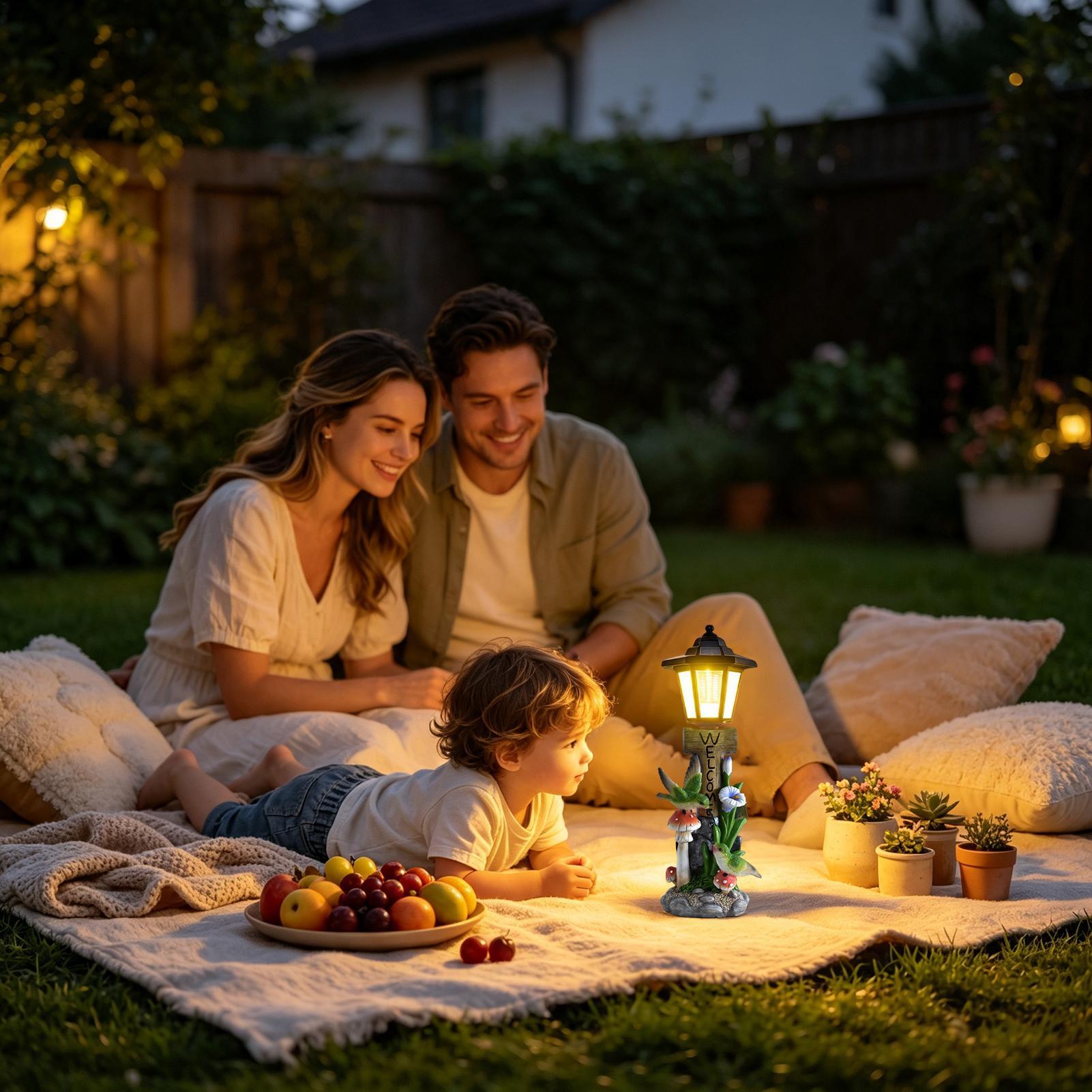 Luces solares para jardín, est - Home Decor Garden reseña y precio