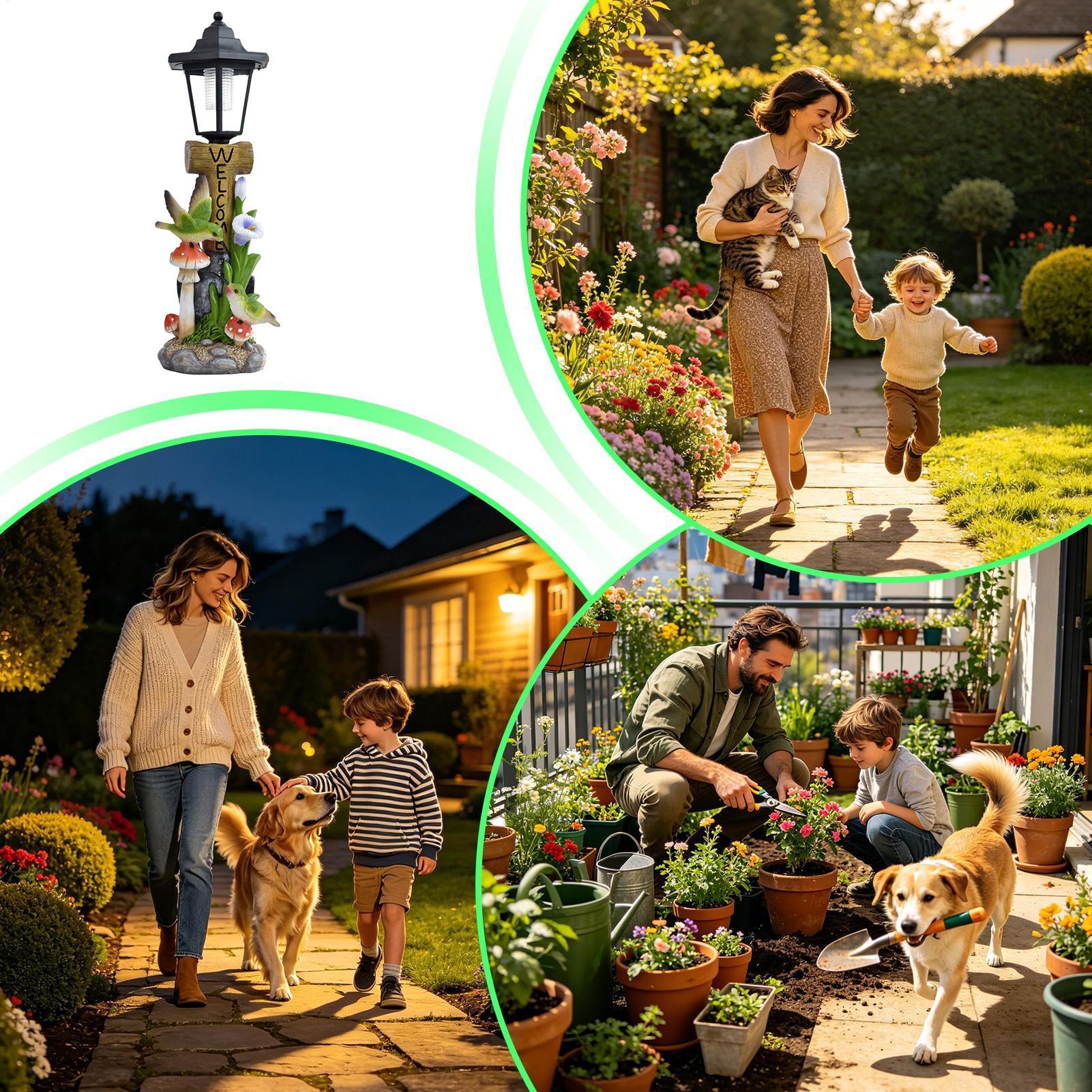 Luces solares para jardín, est - Home Decor Garden reseña y precio
