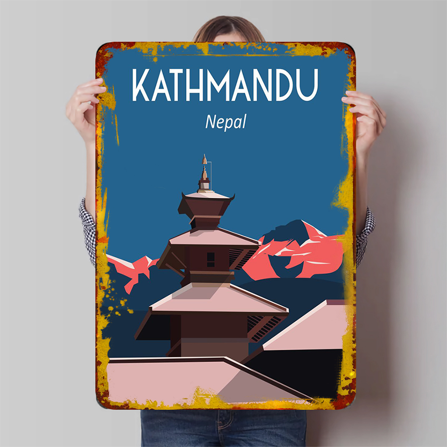 Kathmandu Nepal Vintage Metal  - Home Decor Kathmandu reseña y precio