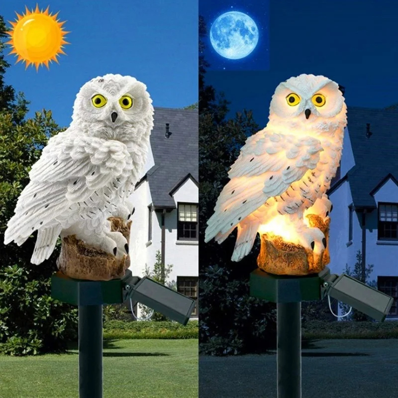 Lámpara Solar con Forma de Búh - Home Decor Garden reseña y precio