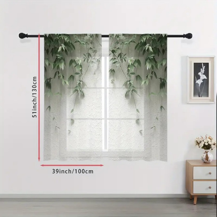 2 Cortinas Transparentes con E - Home Decor Wall Panels reseña y precio